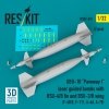 RESKIT RS32-0521 GBU-10 Paveway I laser guided bombs with BSU-4/B fin and BSU-3/B wing (2 pcs) (3D Printed) 1/32